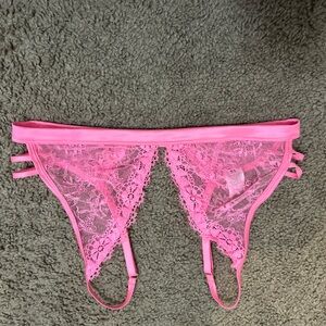 Aerie Vibrant Pink Lace Bra